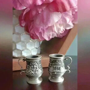 Ye Olde Watling 1982 Miniature Pewter Stein John Pinches Limited Edition Set (2)